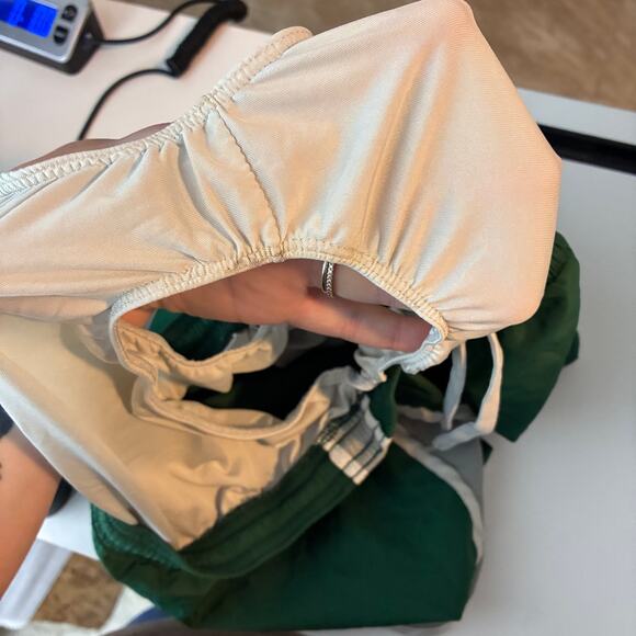 Soffe Low Rise Running Shorts Juniors Small Y2K Vintage Green Track 90's Cheer - Picture 8 of 9